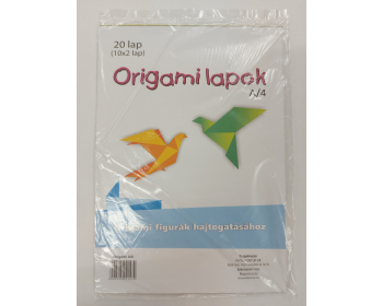 Origami lapok A/4 20l/csom 10szín 
